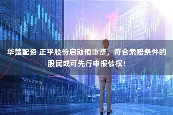 华楚配资 正平股份启动预重整，符合索赔条件的股民或可先行申报债权！